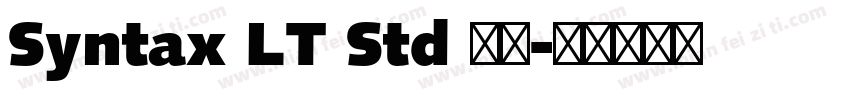 Syntax LT Std 粗体字体转换